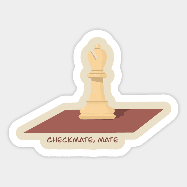 Checkmate, mate Sticker by Pro tempore